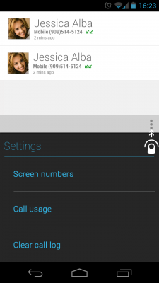 Settings-RecentCall