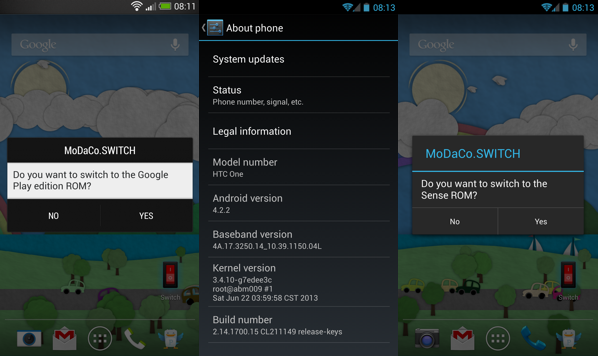 Switch MoDaCo HTC One - Galaxy S4