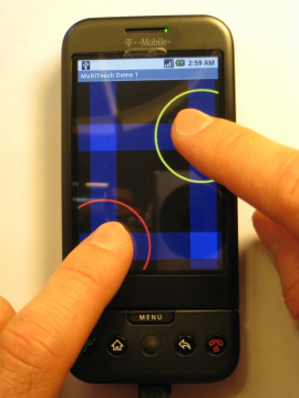 Un esempio del Multitouch presente su un G1