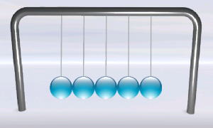 Screenshot di Newtons Cradle