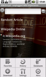 Screenshot di WikiDroyd