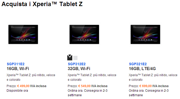 Xperia Tablet Z
