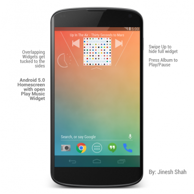 Android-5.0-Music-Widget