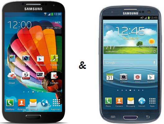 Samsung Galaxy S4 e Galaxy S3