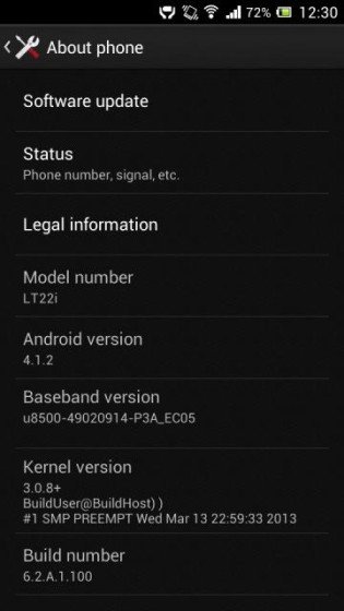 Xperia P - Xperia Go - 6.2.A.1.100