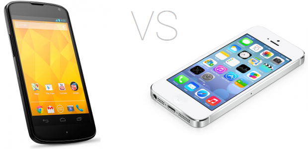 android 4.2 vs ios 7