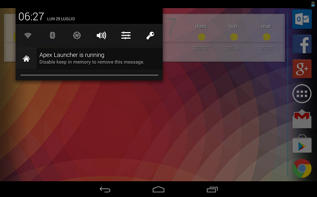 Android 4.3 Persistent Notifications - Notifiche Persistenti