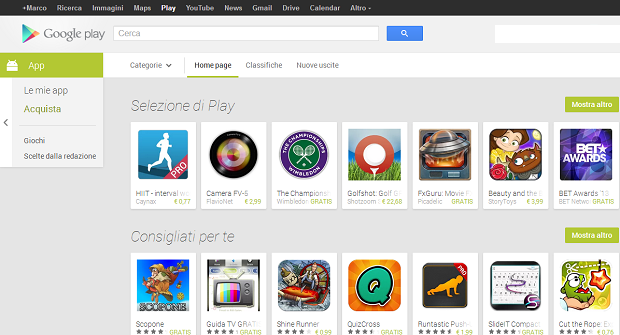 Play Store Web