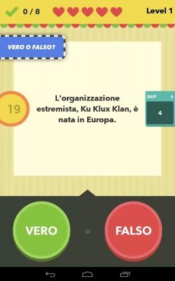 Vero o falso - il gioco (1)