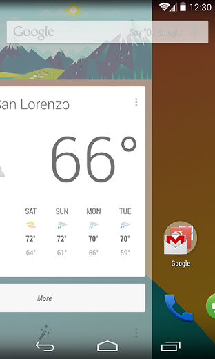 google now launcher android 4.4