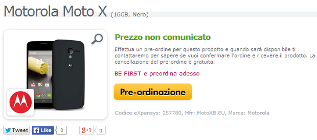 Moto X Italia