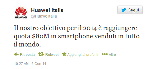 huawei fatturato 2014