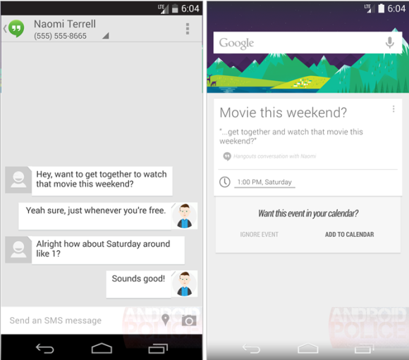 google now hangouts