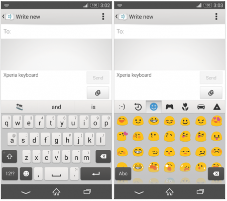 sony xperia keyboard