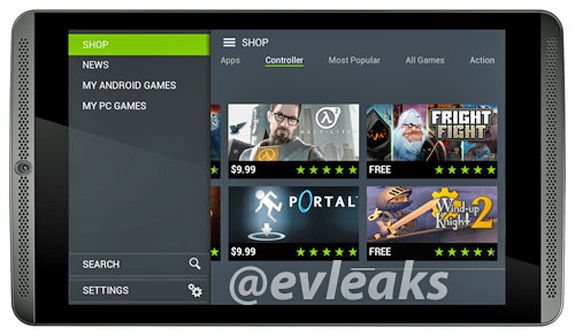 NVIDIA Shield Tablet evleaks