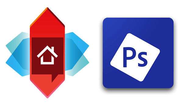 Nova Launcher e Adobe Photoshop Express
