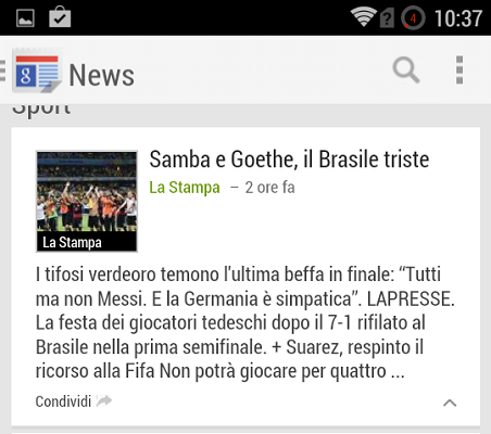 Google news mobile