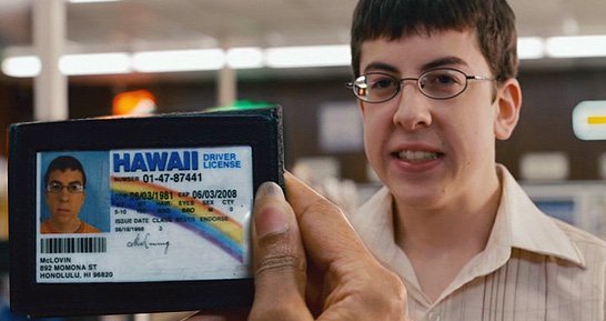 Mclovin fake id