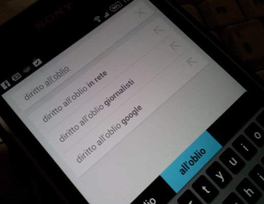Google e diritto all oblio