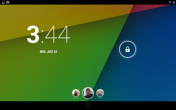 Multiuser lockscreen