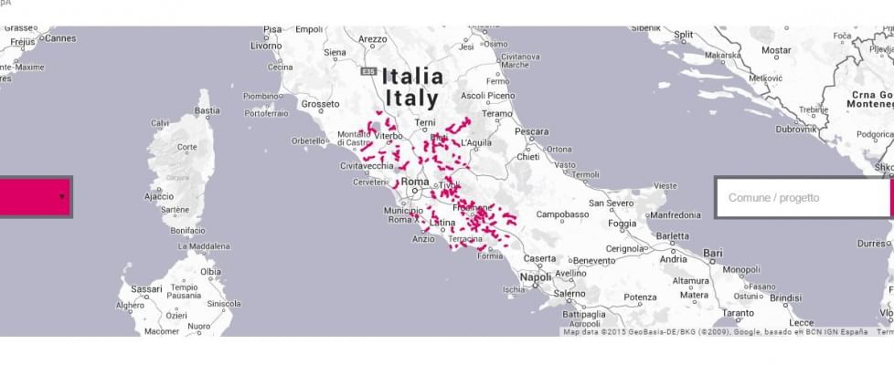 La situazione della banda larga e ultra larga in Italia comune per comune
