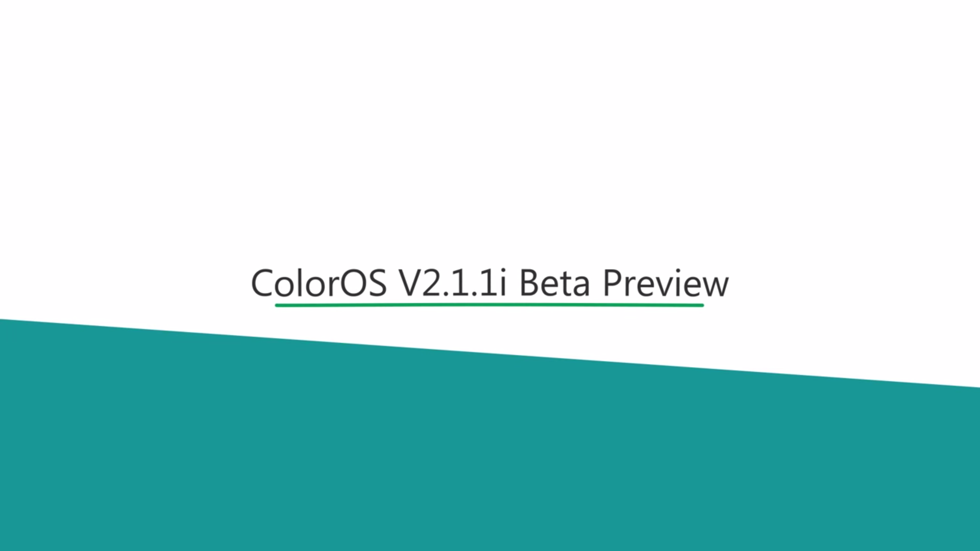 Color os 2.1.1i