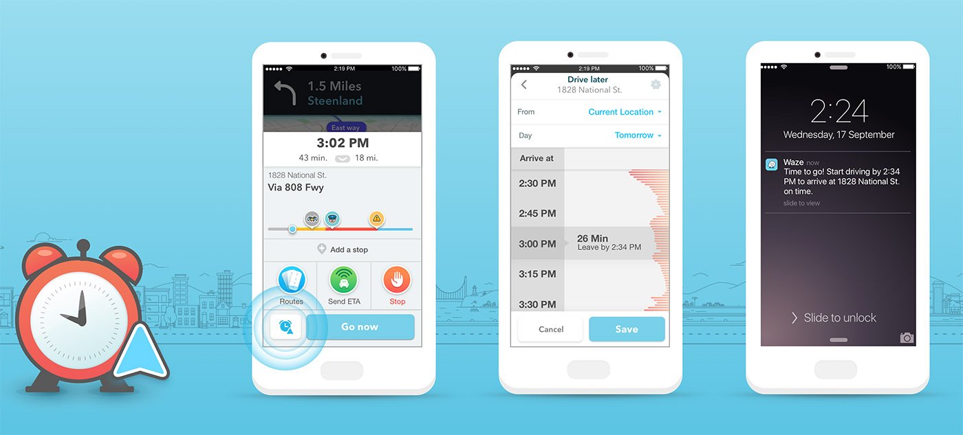Waze timed drives 2016 03 16 01