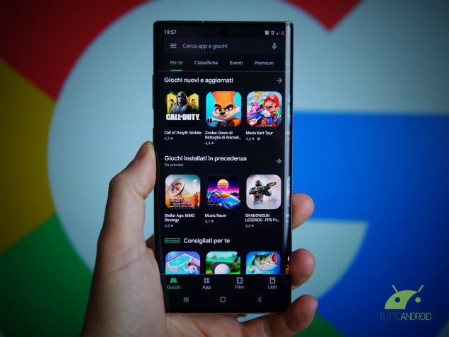 google play store modalità scura