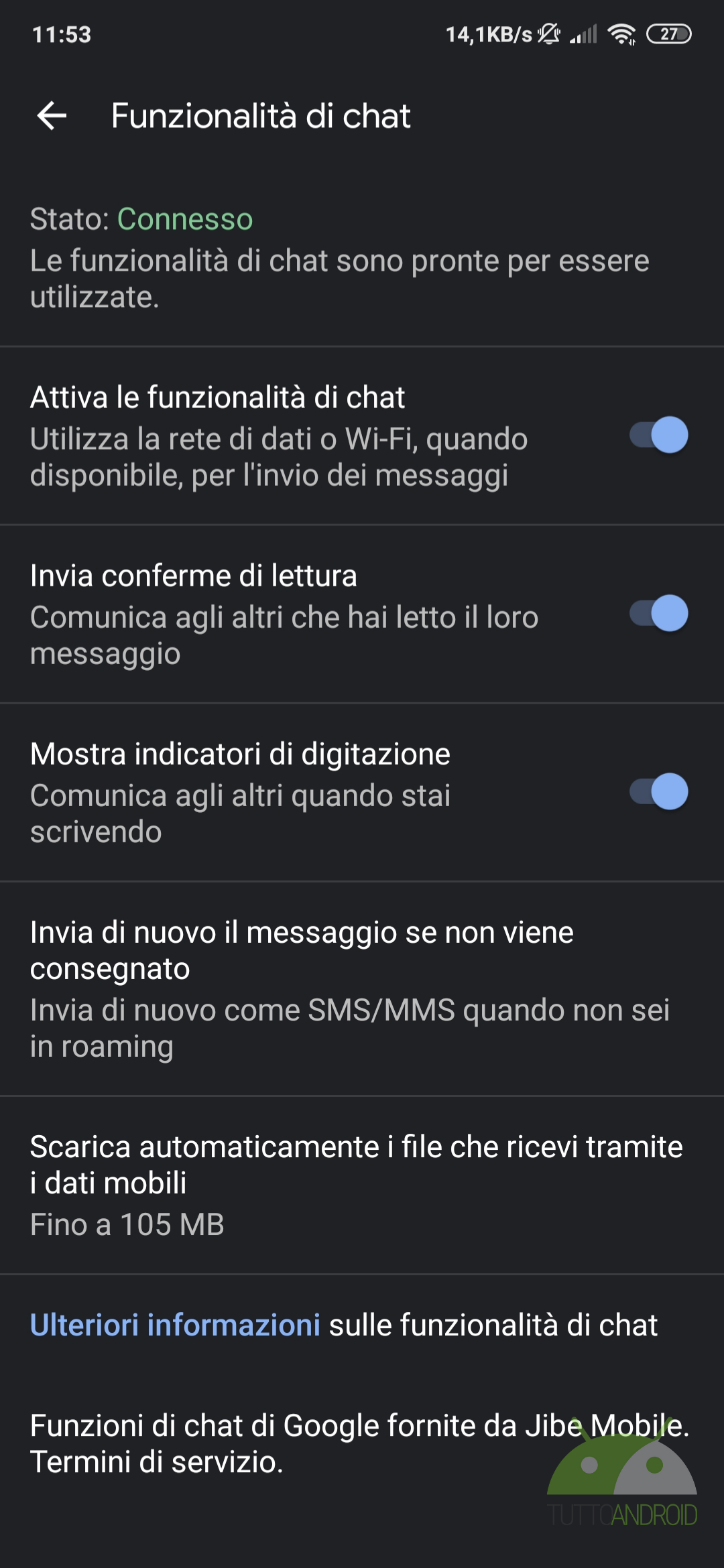 Google Messaggi RCS