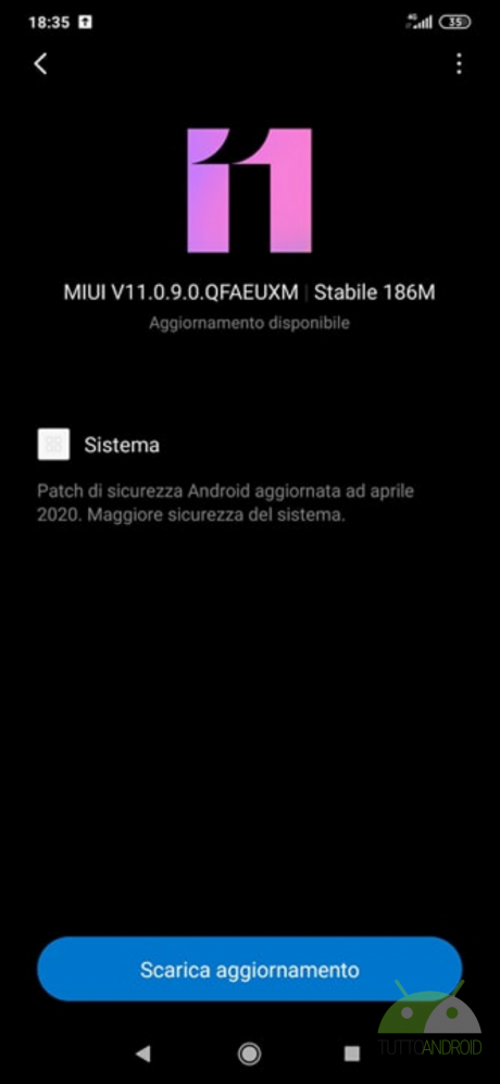Xiaomi Mi 9 patch di aprile 2020