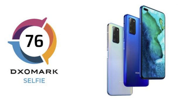 honor v30 pro fotocamera frontale dxomark