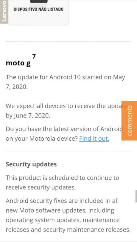 android 10 motorola moto g7