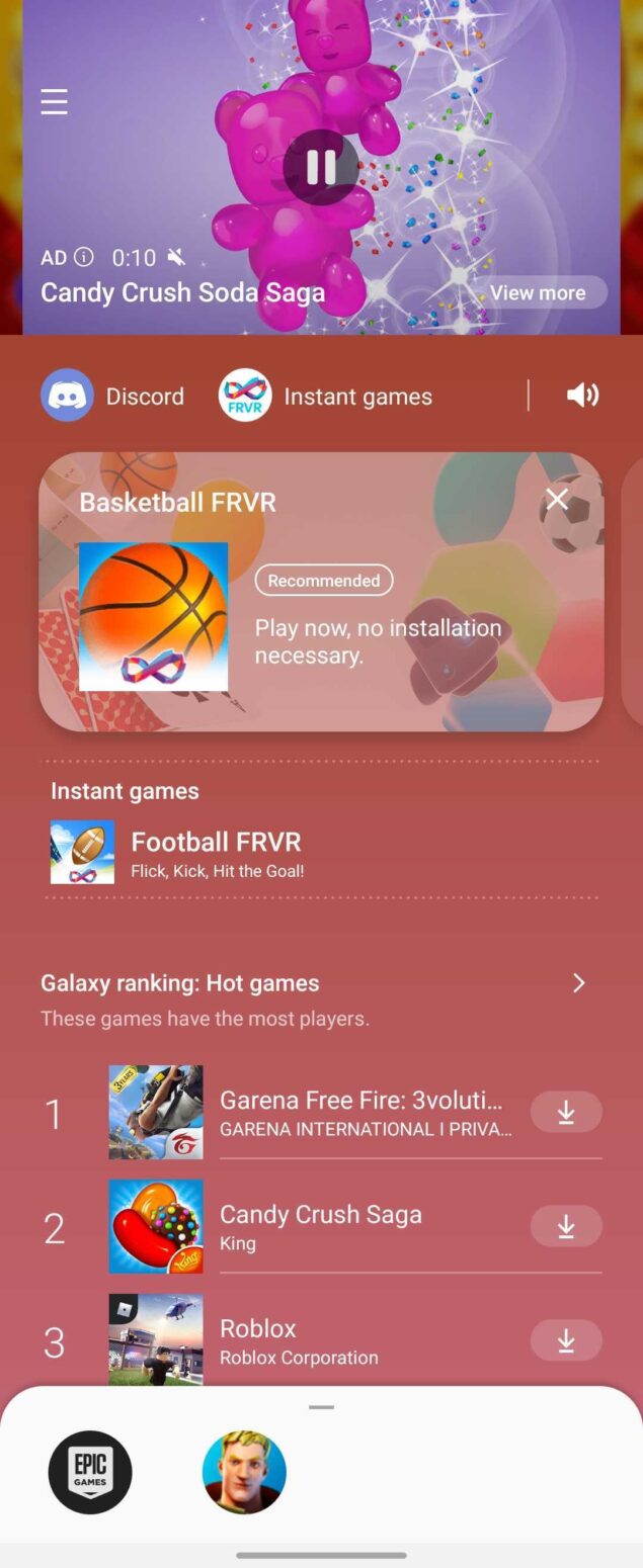 Samsung Game Launcher