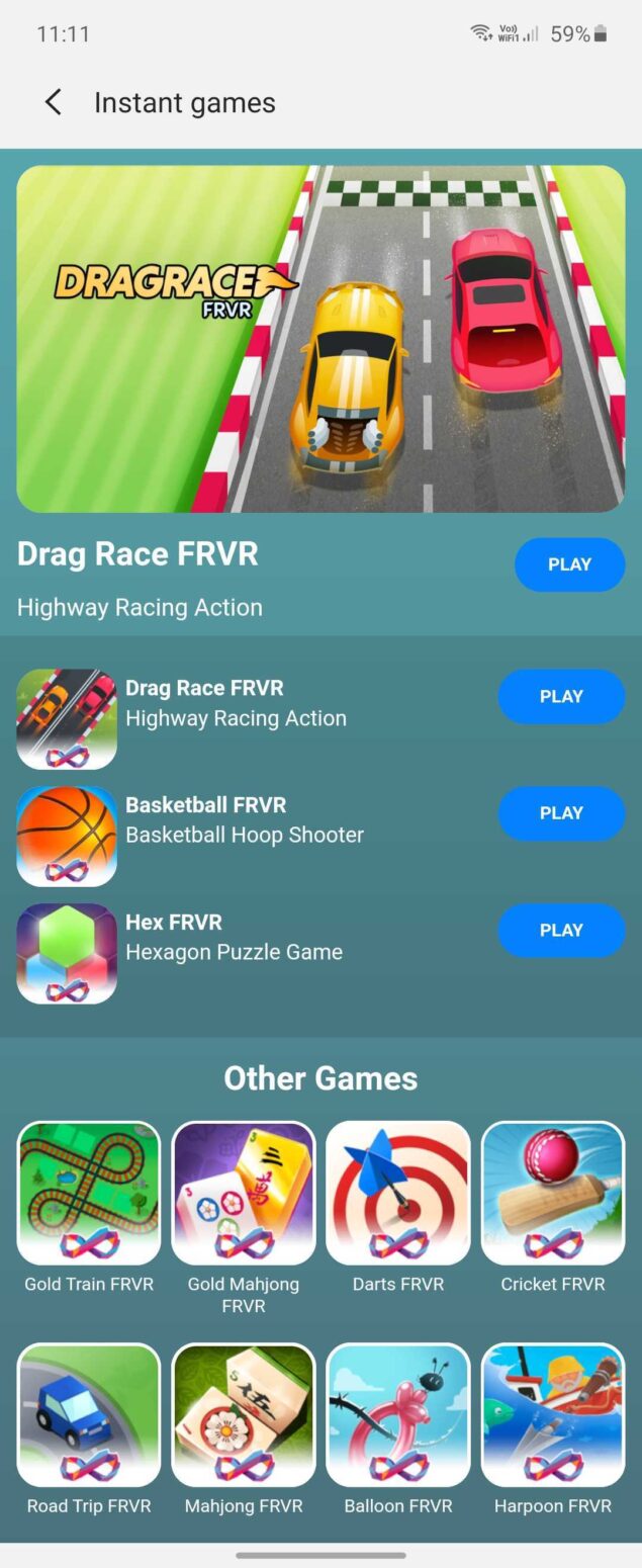 Samsung Game Launcher