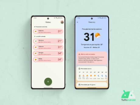 La nuova app Meteo dei Google Pixel 9