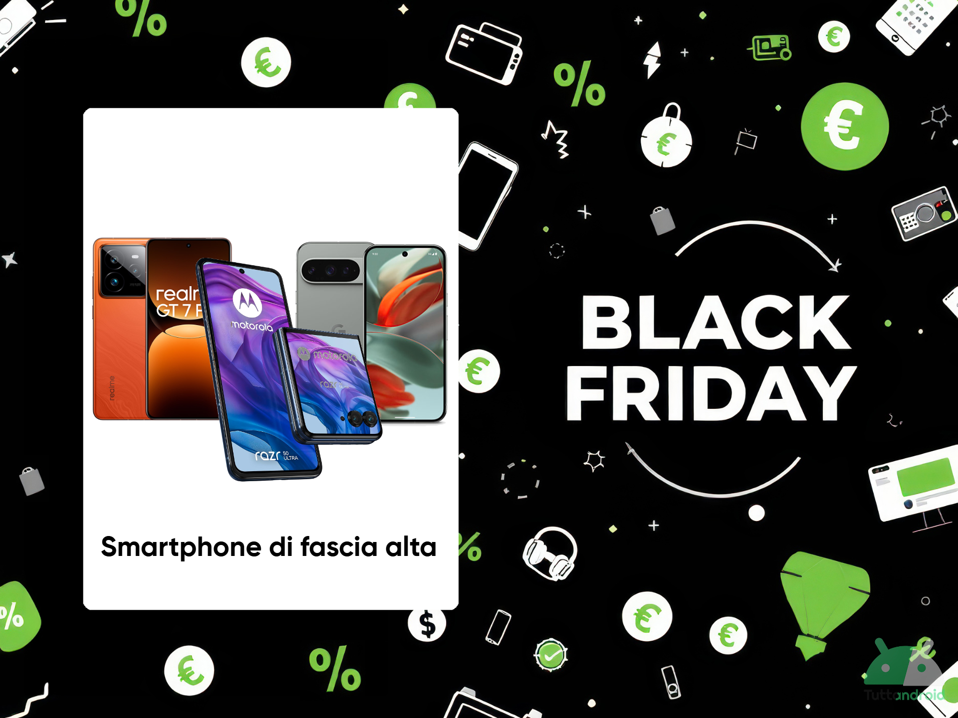 offerte smartphone Android di fascia alta Black Friday Amazon