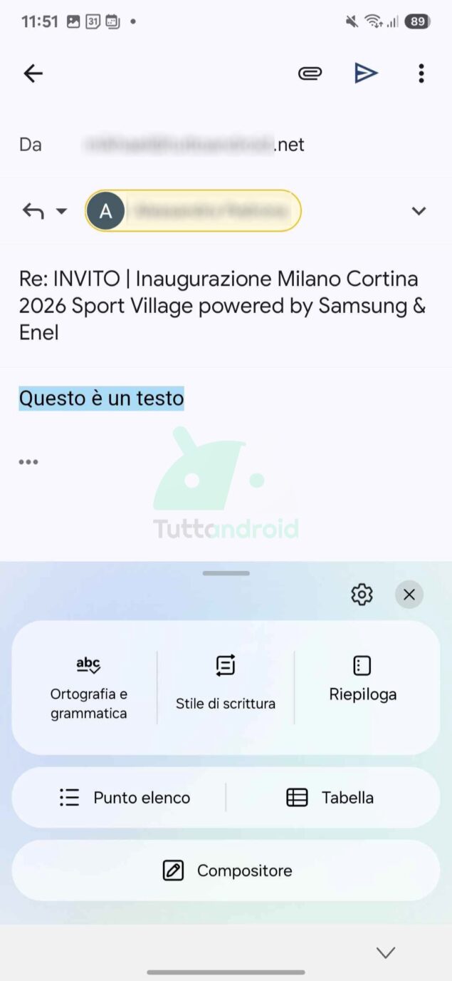 Galaxy AI su Gboard e tastiere di terze parti con One UI 7