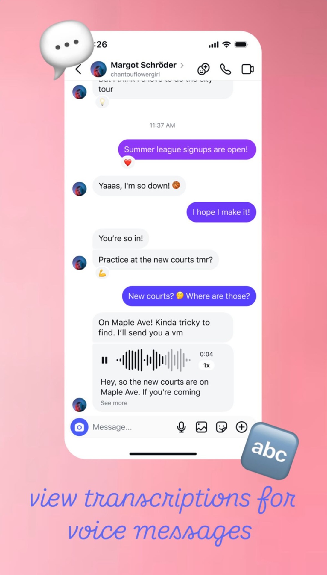 Novità Instagram DM - maggio 2025 - trascrizione dei messaggi vocali