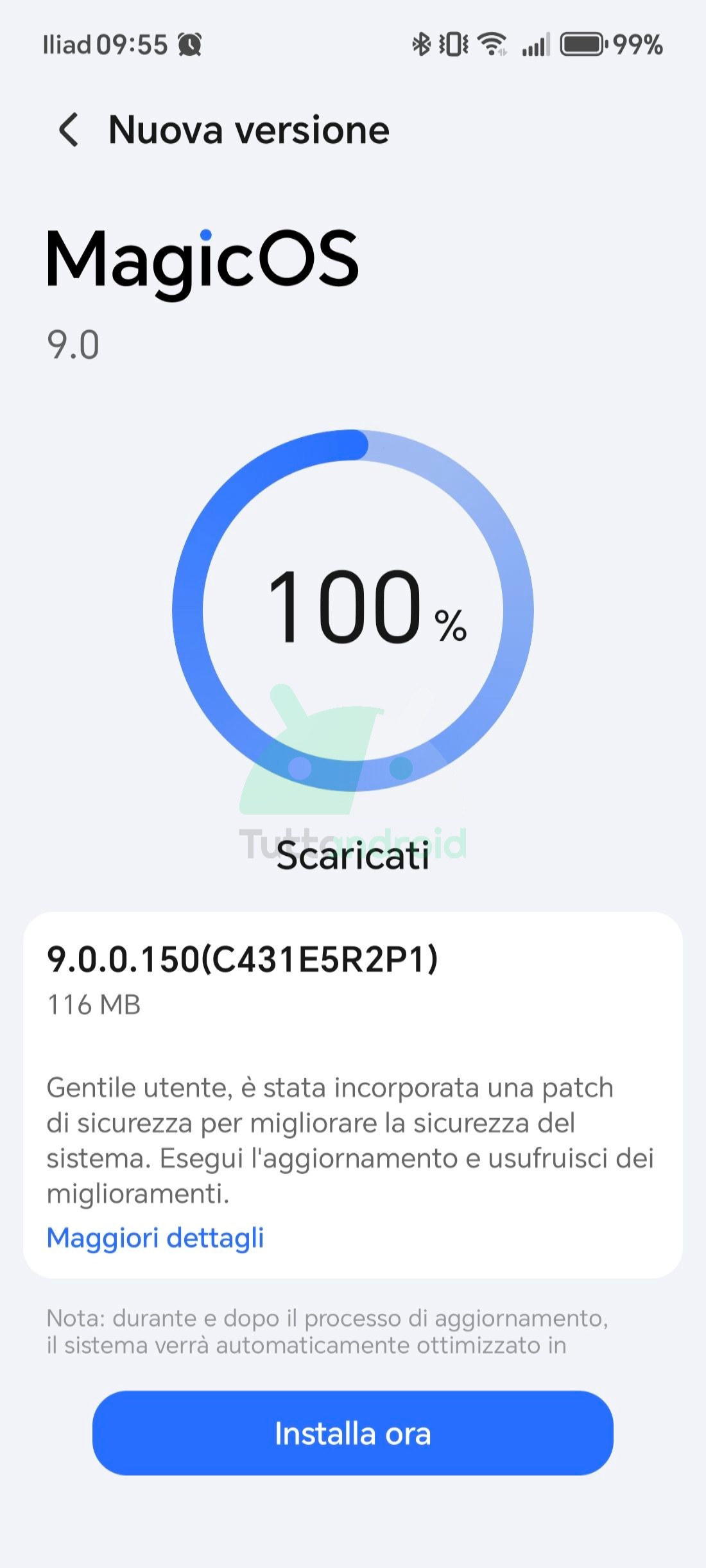 aggiornamento patch di sicurezza di maggio 2025 per HONOR 90