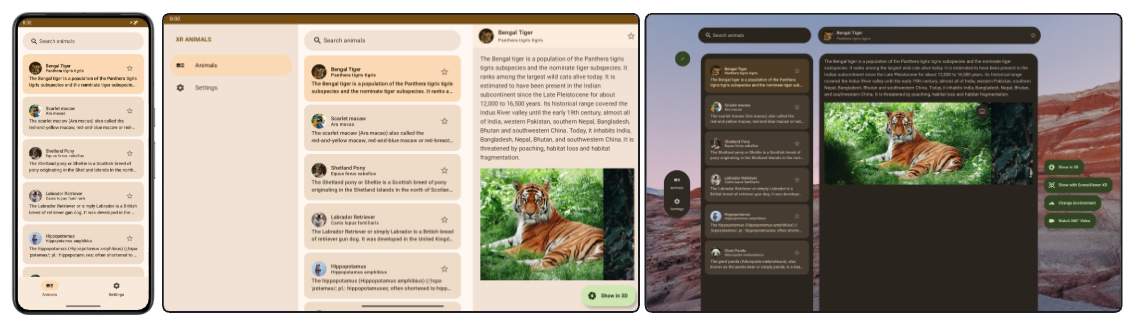 Developer Preview 2 di Android XR SDK - Elementi visualizzazione Material Design