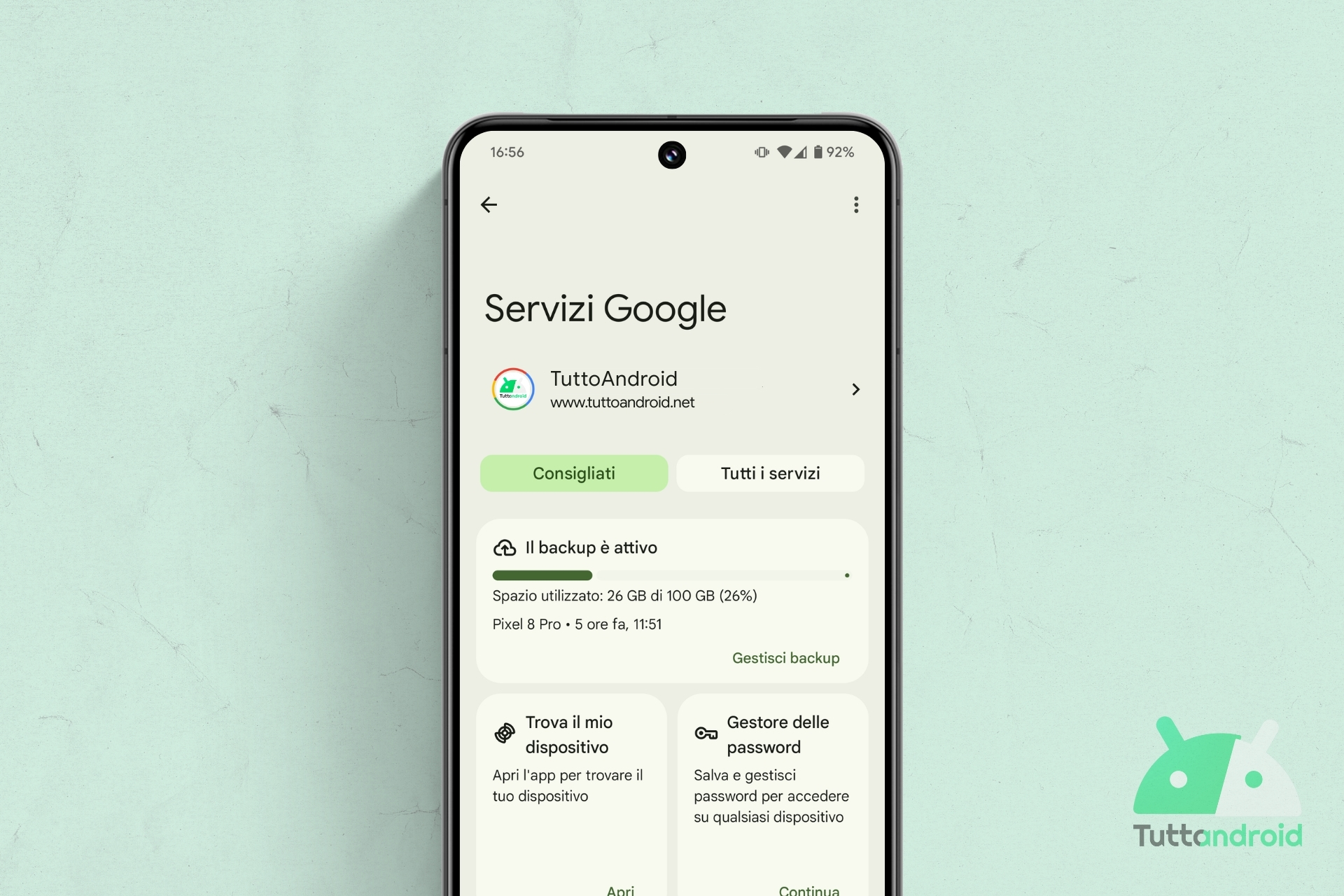 Google Play Services - Servizi Google - visual Hero 2025