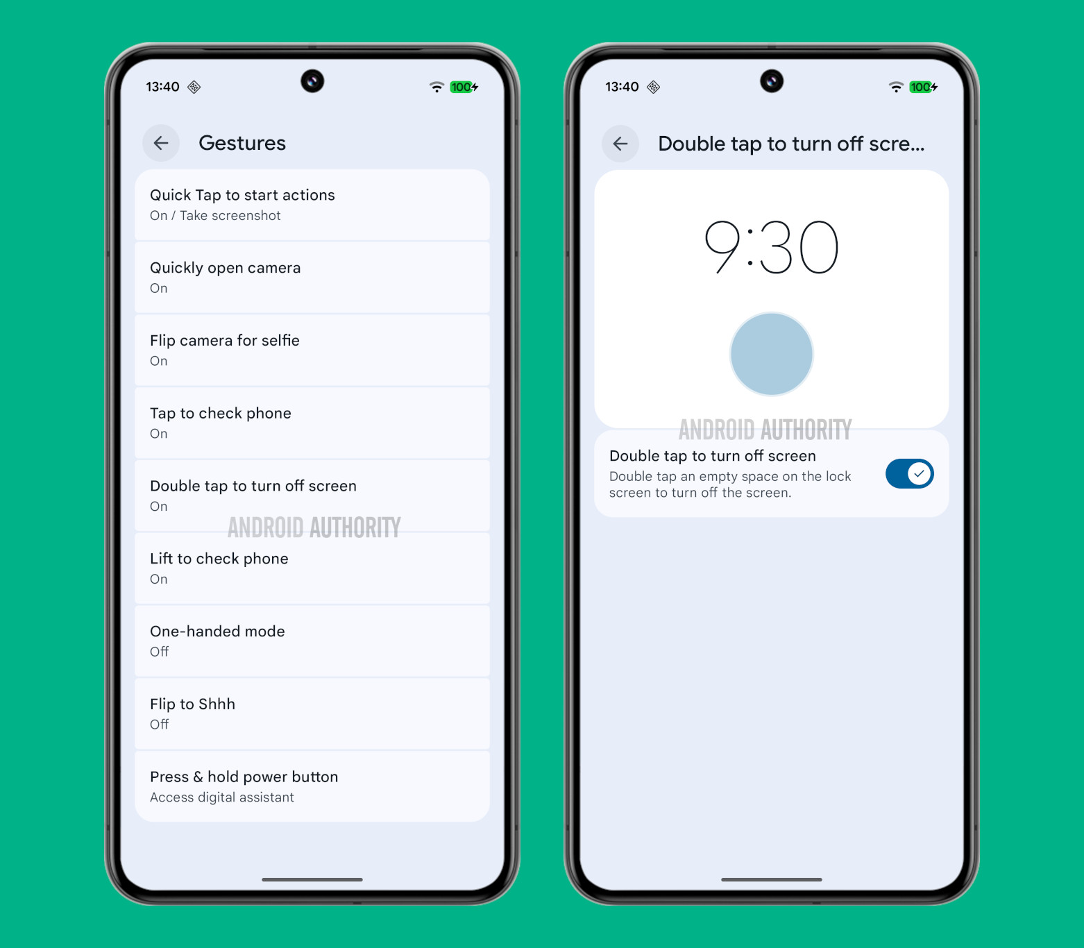 Android 16 QPR1 - Gesti - Doppio tap per spegnere lo schermo AA