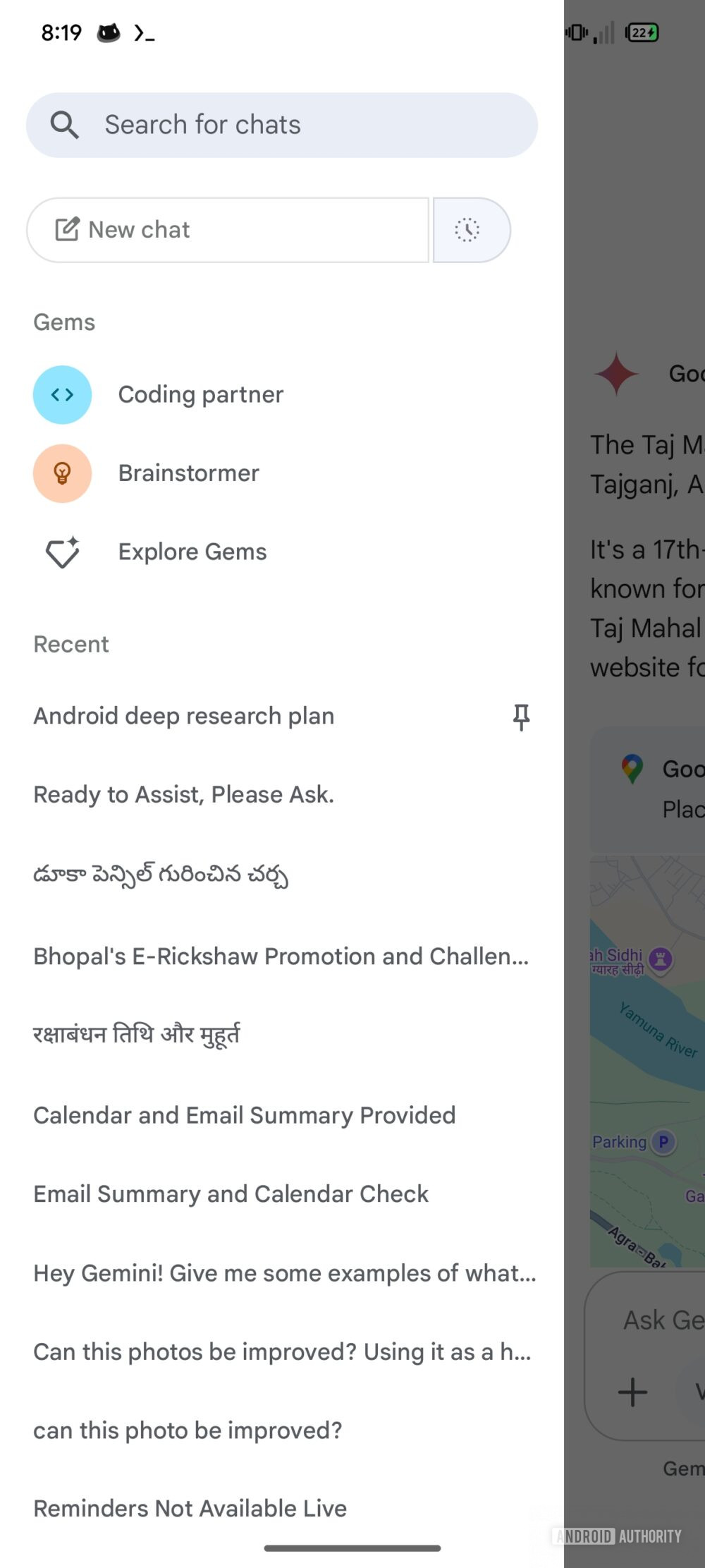 App Google v16.22.44 beta - Gemini chat temporanee AA