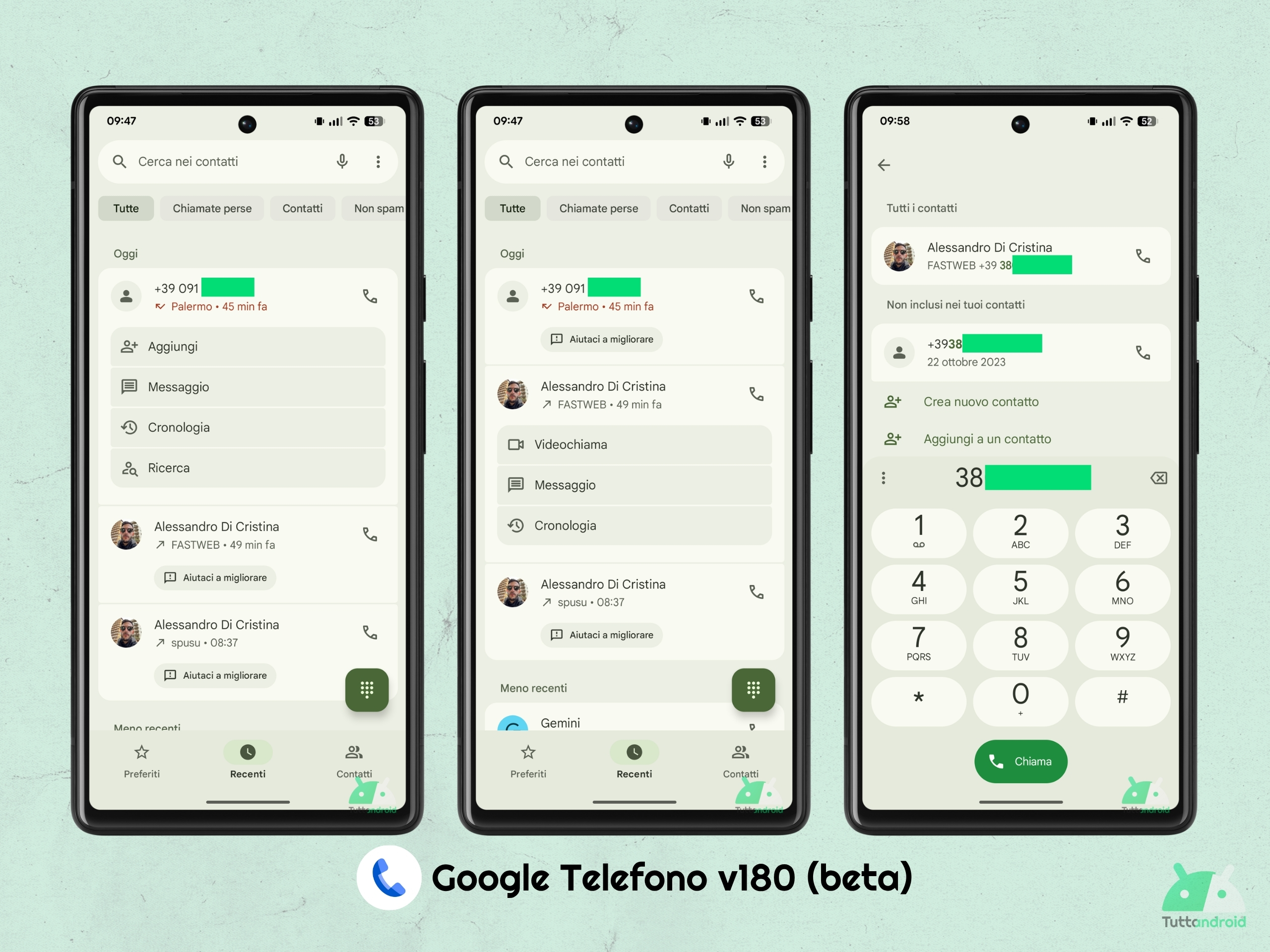 Google Telefono v180 publicbeta - UI M3E - Generale