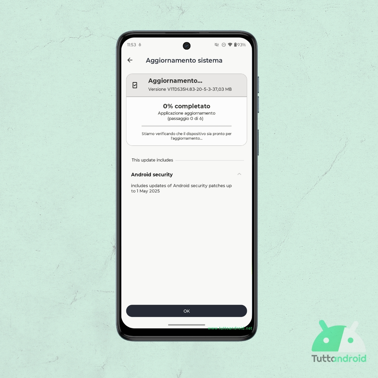 Motorola Moto G54 5G - aggiornamento patch maggio 2025