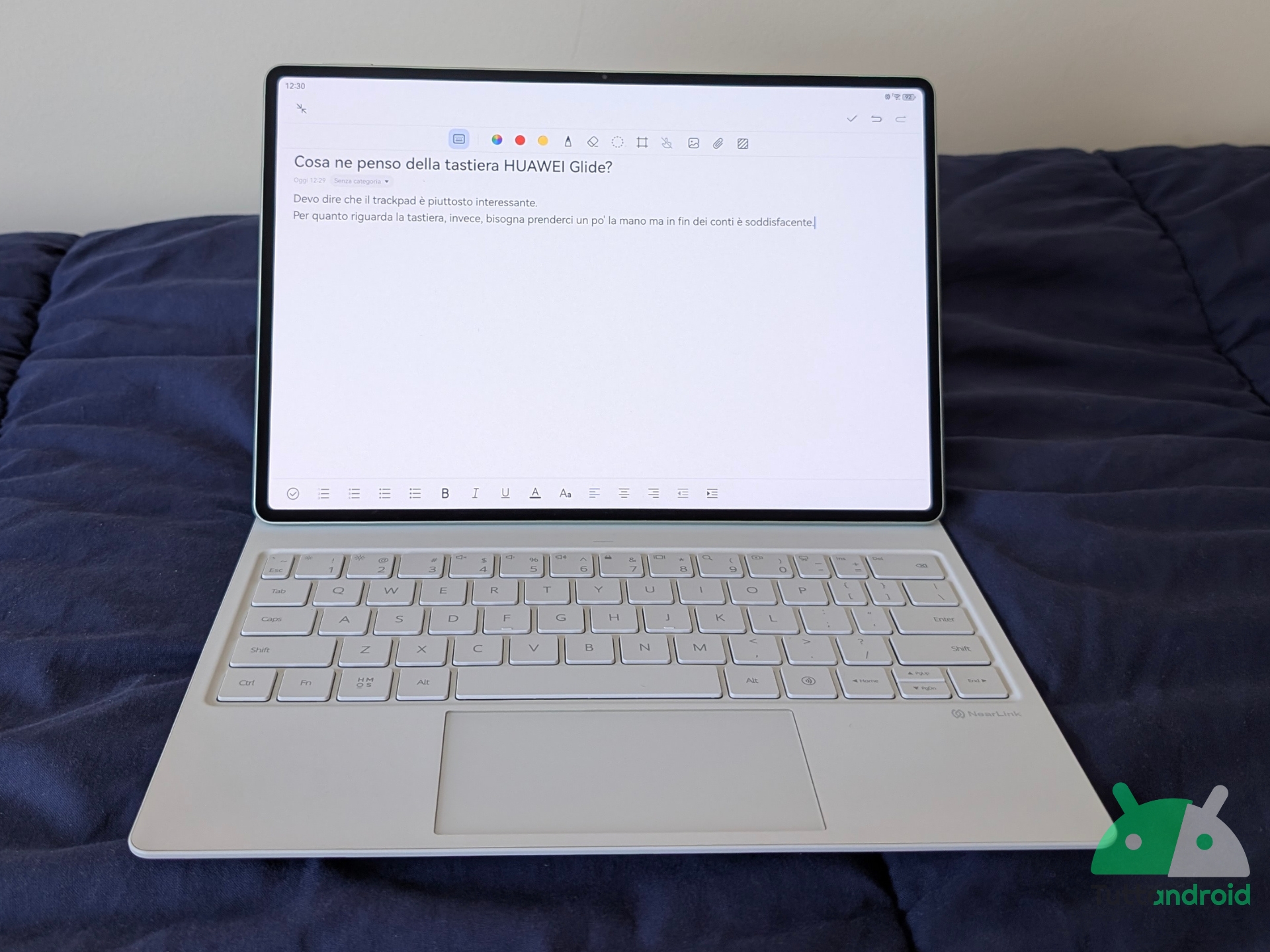 Recensione HUAWEI MatePad Pro 12.2 (2025) PaperMatte Edition - tastiera Glide 05