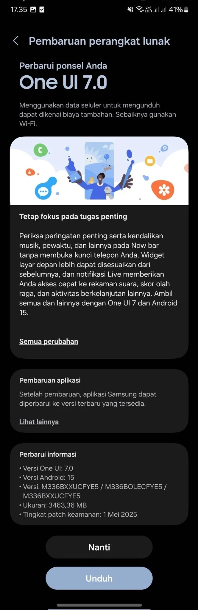 Samsung Galaxy M33 5G - Aggiornamento One UI 7 giugno 2025 Asia Sammobile