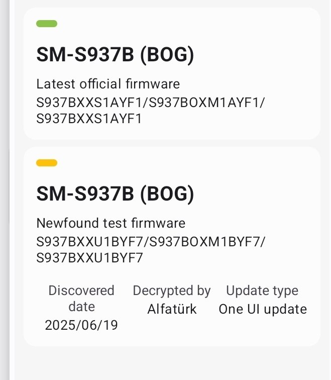 Samsung Galaxy S25 Edge - One UI 8 firmware di test Alfaturk16