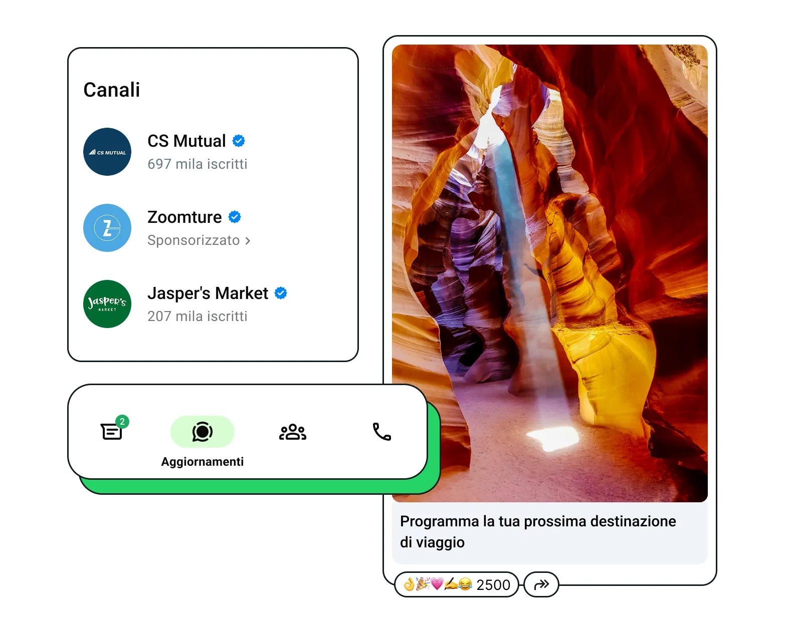 WhatsApp Canali sponsorizzati