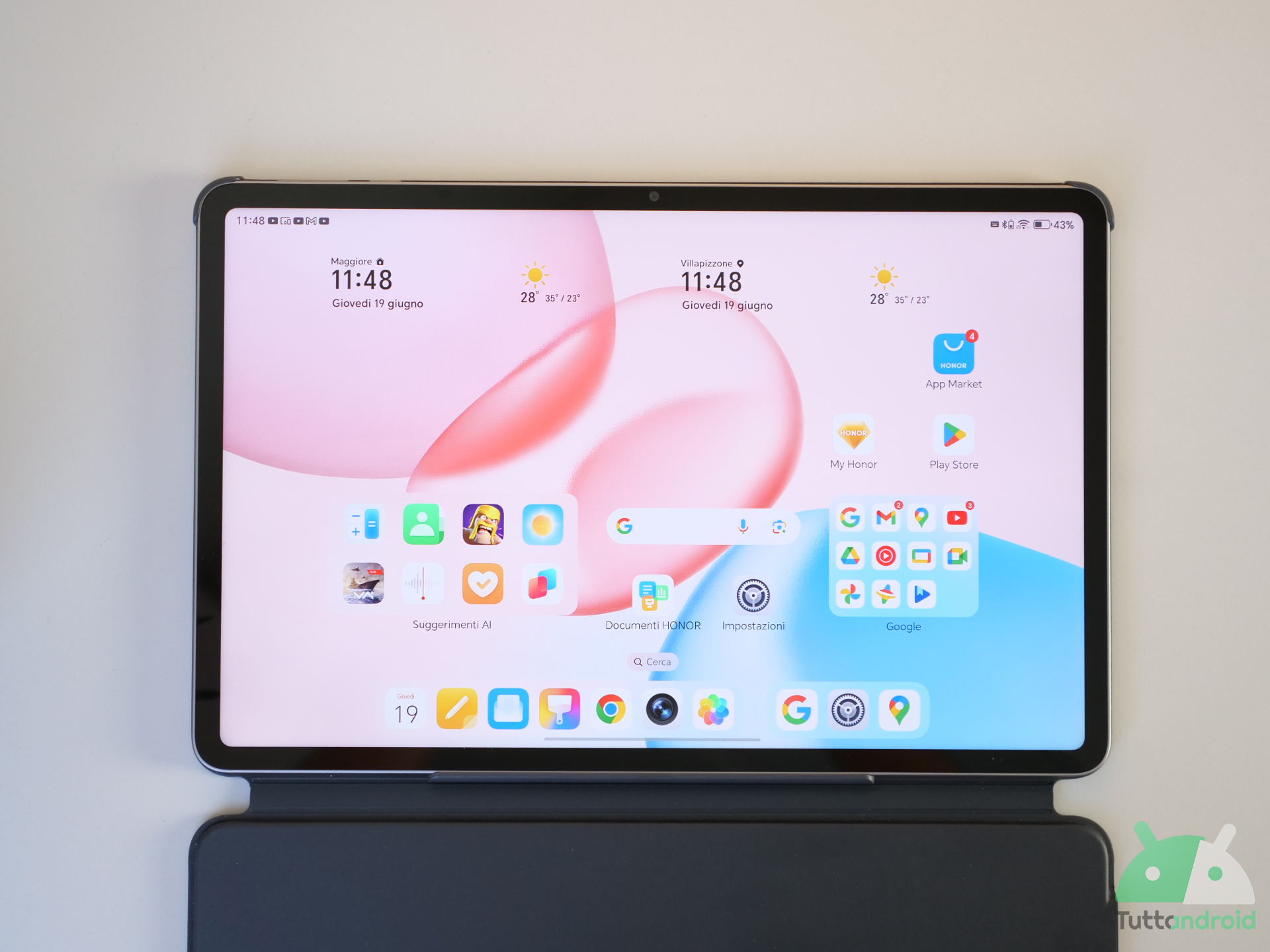 prestazioni top e prezzo ottimo honor pad 10 da 121 a 120hz e 10100mah al minimo storico